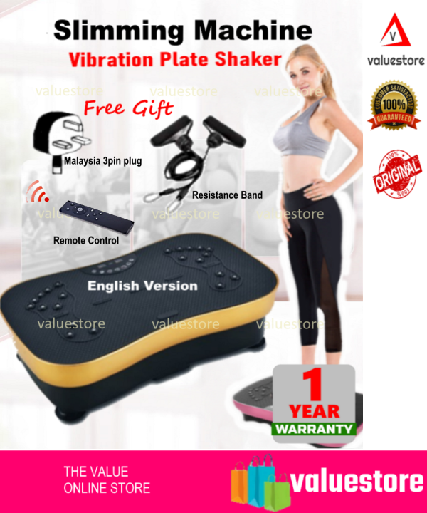 Slimming Vibration Plate Shaker - Advance Ultra Slim Body Shaper Vibration  Shaker (Normal / Bluetooth)