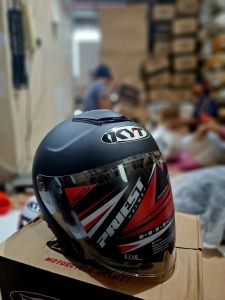 Helm KYT Kyoto mirip Asli 100% SNI Bonus sticker KYT BASIC PRIEST