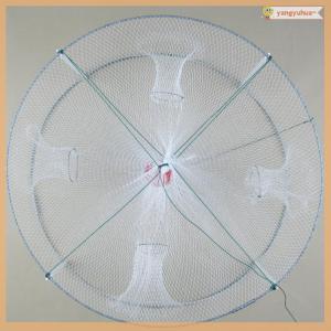 yangyuhua 1 cái bẫy mồi câu cá có thể gập lại Bẫy lưới 4 lỗ tôm hùm tôm hùm lồng nhúng 42x20cm