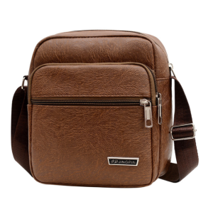 ผู้ชายหนังคุณภาพสูงกระเป๋าสะพายพาดลําตัวแฟชั่น ย้อนยุคความจุสูงกระเป๋าสะพายไหล่และกระเป๋าทรงแมสเซนเจอร์ กระเป๋าสะพายพาดลําตัว