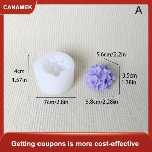 【CANAMEK】 Hoa Cẩm Tú Cầu Silicone khuôn tự làm hương liệu nến thạch cao nhựa đất sét khuôn nhà bếp nướng bánh trang trí hoa khuôn