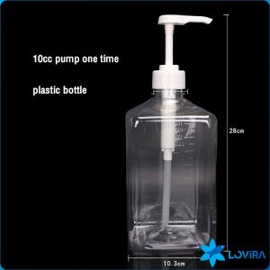 LoviRa Plastic Glass Syrup Container with Pump (10cc) - For Sugar Syrup Flavor Syrup