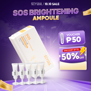 SEYOUL SOS Brightening Ampoule – 15 Days Brightening & Repair Care Niacinamide + Fermented Collagen 2ml x 15