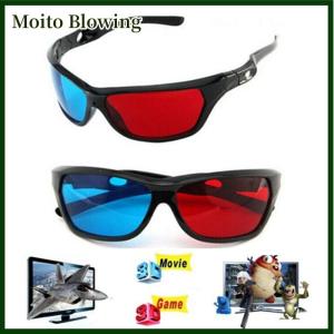Moito 3D kính đỏ xanh đen khung cho chiều anaglyph TV Movie DVD trò chơi