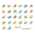 Tranh dán tường Mon Mon - Decal mica bảng chữ cái tiếng anh cho bé, trang trí lớp học, giúp bé nhận biết bảng chữ cái, có kèm theo hình con vật ngộ nghĩnh.