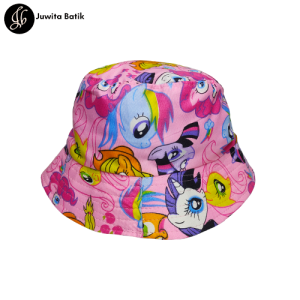 Topi Bucket Anak Perempuan / Bucket Hats Anak Motif Unicorn Best Seller