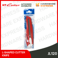 NT Cutter Japan Durable L-Shaped Cutter Knife JL120 JL-120P (Red or Black). 