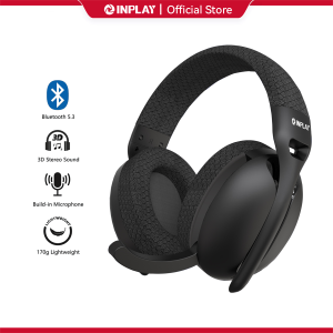 Inplay HT220 Wireless Bluetooth Headset With Microphone Deep Bass Lightweight Design Bluetooth Headset
