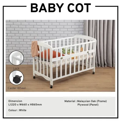 Baby Cot Baby Crib Bed Solid Wood Baby Cot White Baby Bed White Baby Cot Newborn Baby Bed