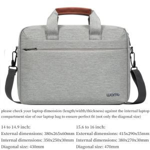 (In stock) Laptop Shoulder Bag 14 15.6 16 Inch Men Messenger Carrying Case for Huawei HP Acer Lenovo Business Office Notebook