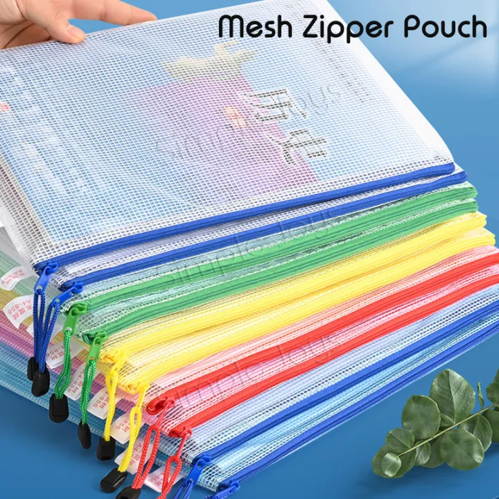 Zip%20Bag%20Organizer%20Mesh%20Zipper%20Pouch%20File%20Folder%20With%20A4/A5/A3/B4/B5%20Size%20-%20Image%203
