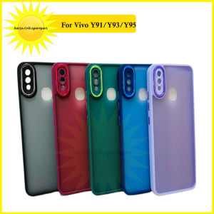 Case Premium Hybrid Chrome For Vivo Y22 Y22s Y35 Y50 Y30 Y30i Y91 Y93 Y95