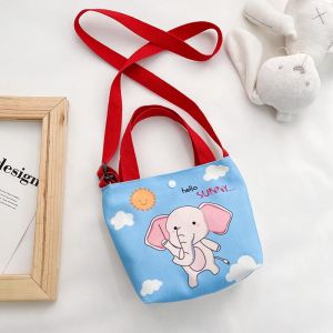 DROPASSIST 1502 Little Boy And Girl Mini Canvas Cute  Sling Tote Handbag Messager Bag Comel Kanak Kanak Kanvas Beg
