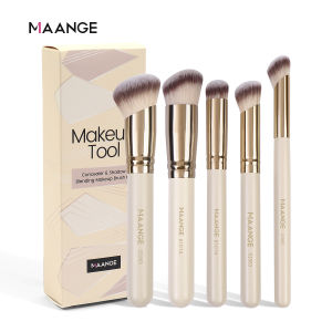 MAANGE 5Pcs Professional Makeup Brushes With Brush Box Foundation Concealer Brush Contouring Brush High-Quality Set Of Brushes Beauty Tools