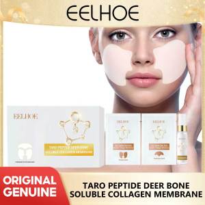Eelhoe Taro Peptide Deer Bone Soluble Collagen Membrane Kit Anti Aging Nano Essence Filling Essence Set Moisturizing Collagen Lifting Firming Mask Forehead Wrinkles Remover Against Fine Lines Increase Skin Elasticity Nourishing Moisturizing Film