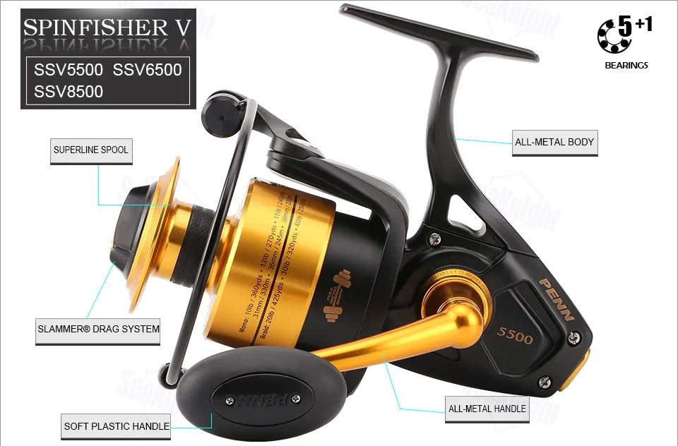 PENN SPINFISHER V SSV 3500-10500 Reels