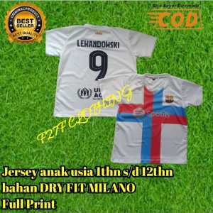 Jersey BARCELONA AWAY 2023 LEWANDOWSKI stelan anak baju bola stelan footsal