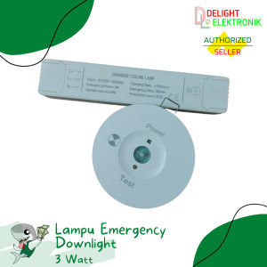 Lampu Emergency Downlight LED Plafon Nicad 3W Watt
