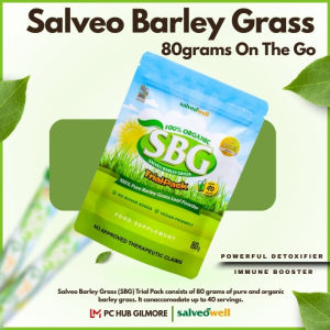 PCHG - 80g SBG Trial Pack 100% Pure and Organic Salveo Barley Grass Original For Family Immune Booster and Vitamins