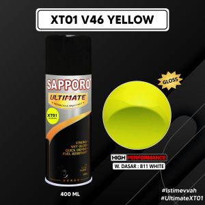 Sapporo Ultimate XT01 V46 Yellow / Sapporo Ultimate / Cat Semprot / Cat Aerosol Terbaik / Sapporo Spray / Sapporo