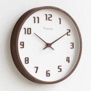 Sacesr Wooden Wall Clock Living Room Minimalist Elegant 3D Digital Wall Clocks Noiseless Modern Aesthetic Watches Home and Decoration 2Z6B7