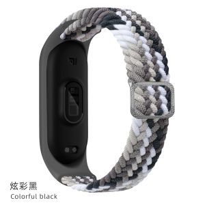 Bracelet for Mi band 6 7 Strap Elastic adjustable Nylon Braided Miband 4 miband 5 correa Wristband for xiaomi Mi band 4 3 5 6 7 strap
