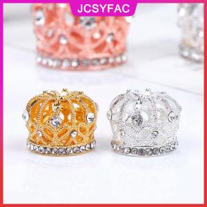 JCSYFAC Nhà Búp Bê Thu Nhỏ Vàng Bạc Bronze Mini Kim Loại Hợp Kim Vương Miện Mô hình Búp Bê Đồ Chơi