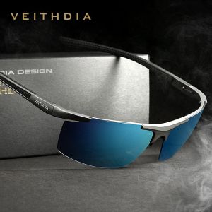 VEITHDIA Kính râm thể thao Thiết kế thương hiệu dành cho nam Đi xe đạp ngoài trời Phân cực UV400 Lái xe Kính chống nắng Kính mắt cho nam VT65882026