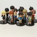 Hi Toy 12pcs/set Detective Conan Conan Edogawa Haibara Ai Kid Hattori Heiji Furuya Rei Akai Shuichi Cute Toys Figure Model Dolls. 
