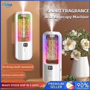 【3PCs/set】Automatic Aroma Diffuser Rechargeable Air Freshener Fragrance Essential Oil Diffuser Home Wall-Mounted Automatic Spray Fragrance Machine For Household Home Living Toilet Deodorant PhIeo