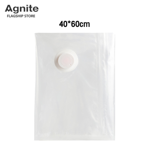 Agnite ถุงสูญญากาศ ถุงเก็บกระเป๋าเดินทาง ถุงเก็บเสื้อผ้า จัดเก็บผ้านวม ใช้งานซ้ำ แพ็คของเดินทาง มีวาล์ว 1ใบ ประหยัดพื้นที่ Storage Vacuum Bag