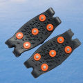 【New Arrival】 5-Stud Climbing Crampons Anti Slip Mountaineering Cleats Unisex Boots Snow Cleats Walking Hiking Accessories. 