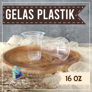 Gelas Plastik Bening 16 OZ / Cup Plastik Bening 16 OZ (480 ml) / Cup Bening 480 ml