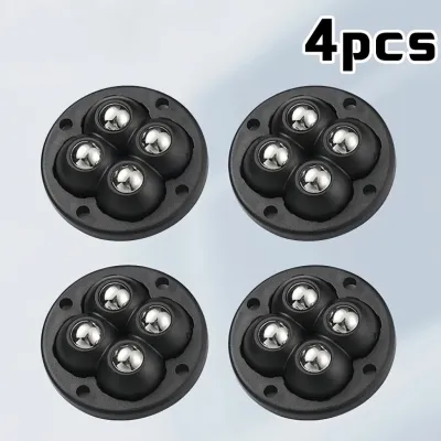 Self Adhesive Universal Furniture Casters 4PCS 360 Degree Rotate Stainless Steel Mini Swivel Wheels. Mute & Heavy Duty Sticky Moving Pulleys Dustproof and Durable. Perfect for home cabinet storage box widely used for daily furniture moving.