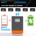 PowMr 30A Fast Charger MPPT Solar Charger Controller Support 12V 24V Battery Solar Panel Regulator 75V PV INPUT LCD Display Battery Charger. 