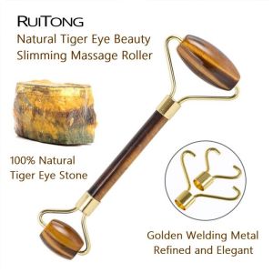 Cây Lăn Massage đá tự nhiên Mắt Hổ Roller Tigers Eye ( Đã Kiểm Định )