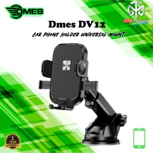 Dmes DV12 / DV13 Car Phone Holder Universal Mount for iPhone Android One Touch Lock Adjustable Angle Strong Suction