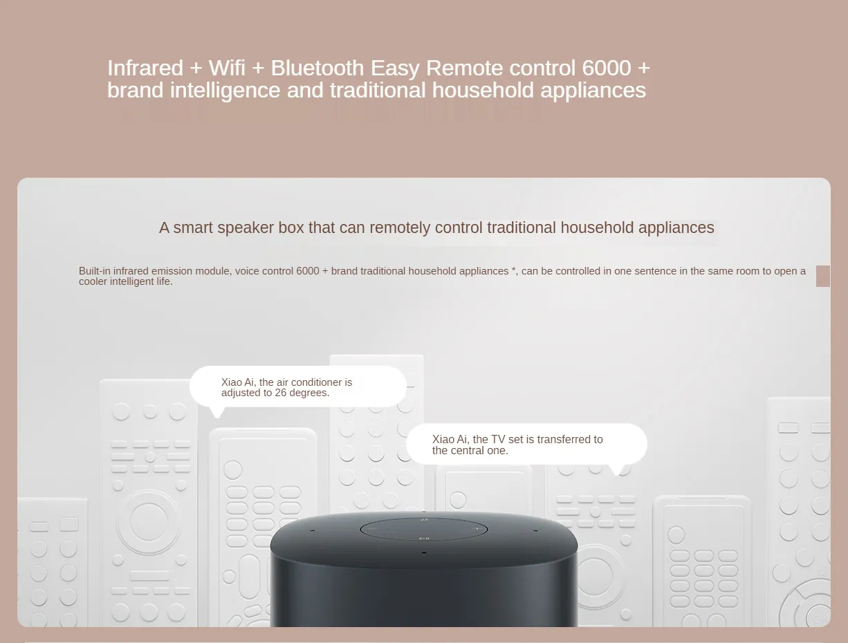 Gadgetoo Xiaomi Xiaoai Speaker Enhanced Edition With Led Digital Clock Ir Remote
