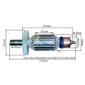 Rotor Máy Soi/Phay/Đánh Cạnh Makita 3612C - DCA AMR02-12 | Dongcheng Hoặc Các Mã Máy Cùng Thông Số. 