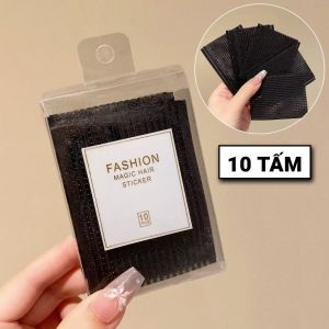 Set 10 mếng dán giữ cài tóc mái Hàn Quốc hộp 10 miếng dán kẹp tóc khi rửa mặt makeup trang điểm ANGIHOME
