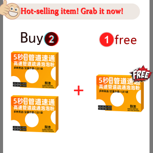 Powerful Bubble Powder Drain Cleaner – Fast-Acting Pipe Unclogger for Sinks & Toilets | Dissolves Grease & Hair | Safe for Pipes & Septic Tanks (Sinki Tersumbat Solution)