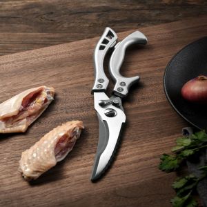 CHENJIE Stainless Steel Poultry Shears Labor-saving Sharp Chicken Bone Kitchen Durable Spring Loaded Kitchen Shears Kitchen