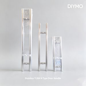 Extra Thick 304 Stainless door handle Matte Anti-fingerprint wood door handle brushed metal glass door handle