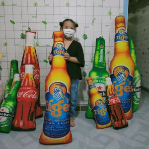 GỐI ÔM BÀ BẦU HÌNH CHAI BIA HENIKEN 1 MÉT 3 CAO CẤP VẢI NHUNG LÔNG MỀM SIÊU MỊN ẢNH THẬT