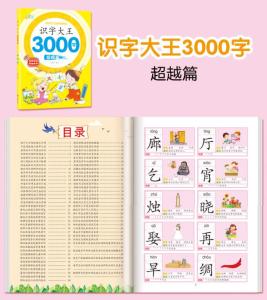 3000 Chinese Characters for Kids Early Childhood Literacy Book Ages 3-8 with Pinyin & Illustrations