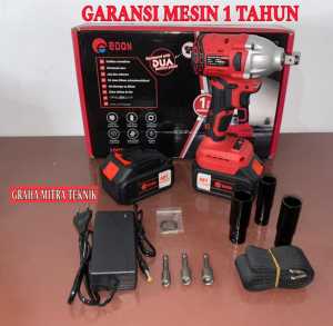 Impact Wrench CORDLESS 21V ED-48T EDON / Mesin Pembuka baut dan pengencang baut