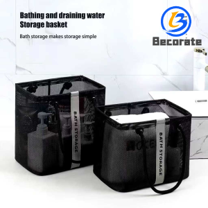BECORATE Summer Swimming Mesh Storage Bag Large Capacity Beach Bag Wash Handbag/Outdoor Tote Bag