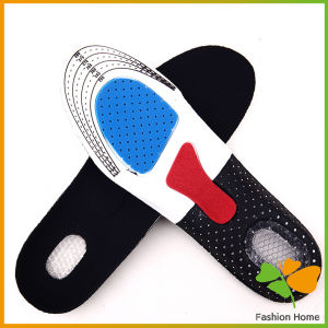 FASHION แผ่นพื้นรอง ระบายอากาศได้ดี ซับเหงื่อ ดูดซับแรงกระแทก แบบนิ่ม สําหรับรองเท้ากีฬา insole