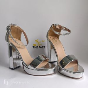 [HCM]giày sandal đúp gót vuông cao quai bản ngang sành điệu NĐ05