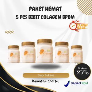 Promo Special Lotion Bibit Collagen Bibit Fleo 5 Pcs Pencerah Kulit Bebas Belang Cerah Alami Sehat Wangi Harus BPOM 150 gr